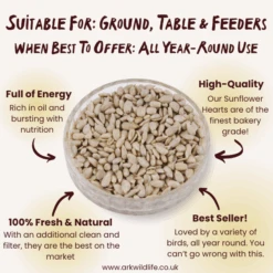 Premium Sunflower Hearts -Ark Wildlife Shop SUNH WhyBuy