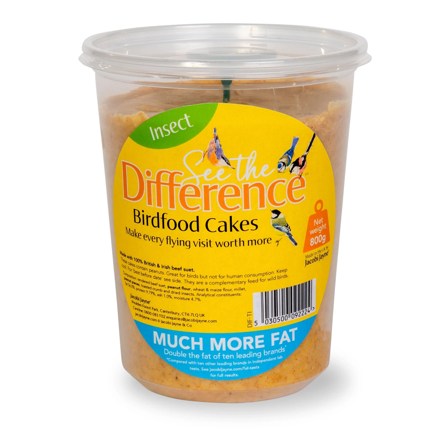 See The Difference™ Insect Suet Tub Cakes 800g 1 See The Difference™ Insect Suet Tub Cakes 800g